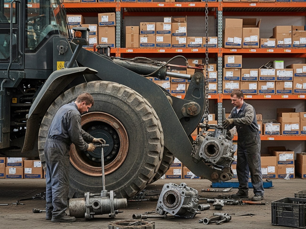 Реальный ремонт фронтального погрузчика по гарантии